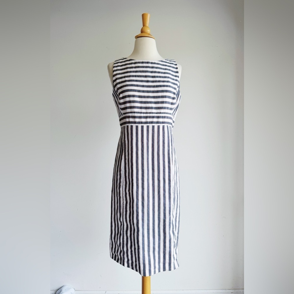 Classy Ann Taylor Striped Midi Dress